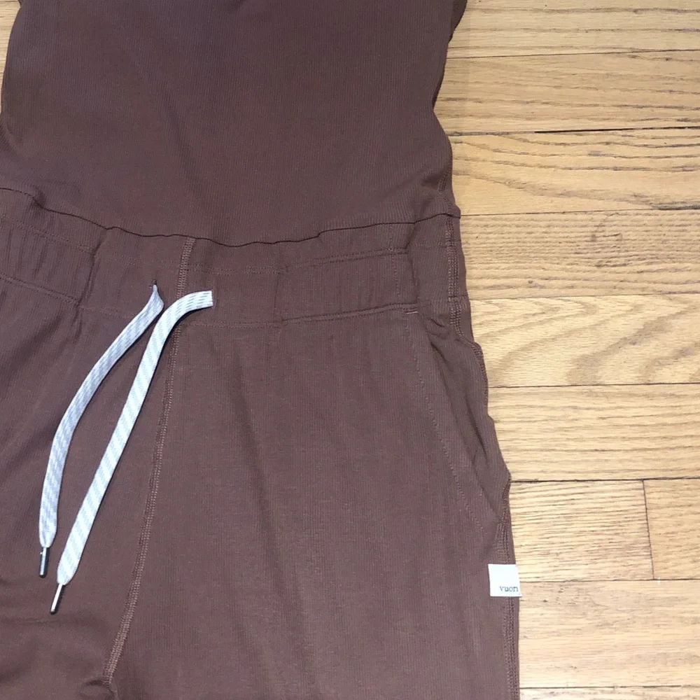 Vuori XS Mudra Ribbed Jumpsuit. Brown Color. NWOT. - Picture 5 of 5